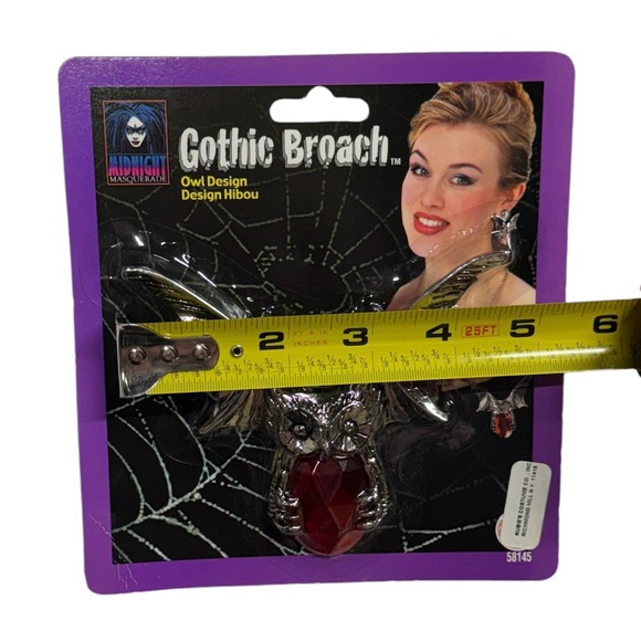 Rubie’s gothic broach / brooch pin. Owl style broach pin brand new in packaging! - Picture 5 of 6